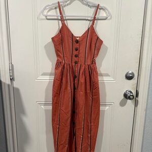 Japna Women's Pink and Orange Dress